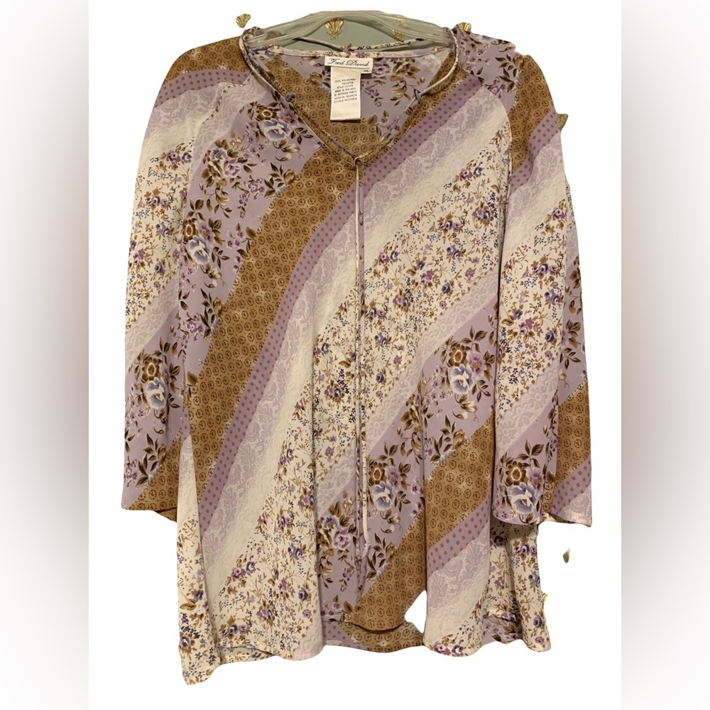 Fred And David Women’s Blouse Beautiful Design Size XL